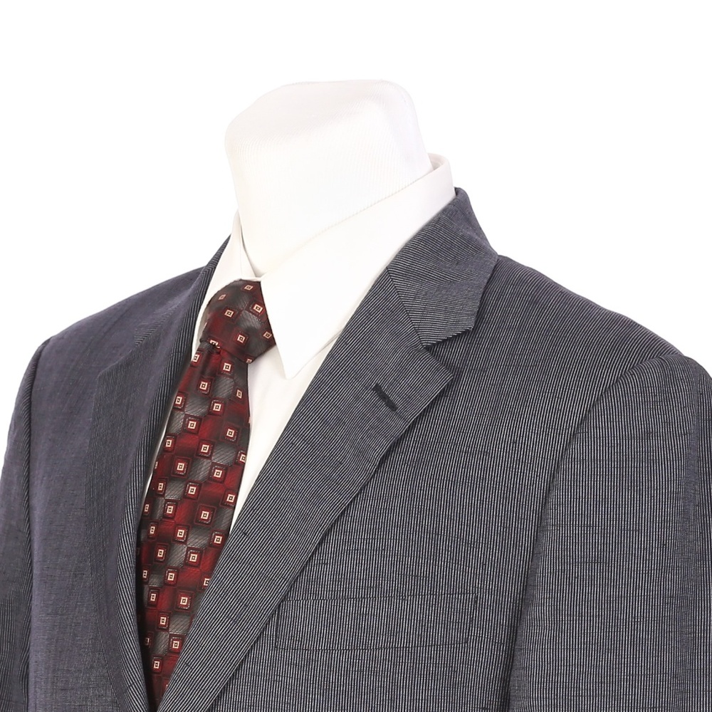 Hickey Freeman Two Button Wool Linen Sport Coat